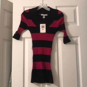 Black & pink pullover sweater